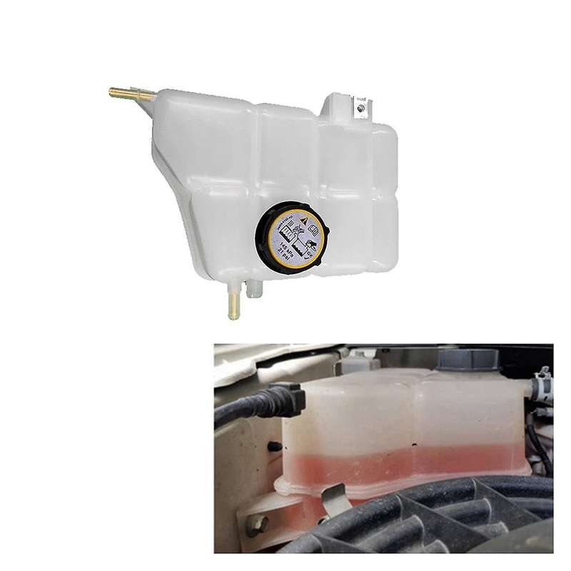 AB39-8K218-AA Car Radiator Coolant Expansion Tank with Cap Iron Clamp Copper Pipe for 2012-2020 AB39