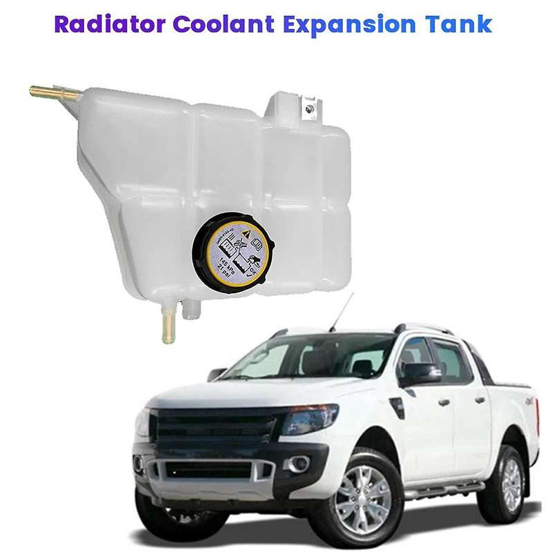AB39-8K218-AA Car Radiator Coolant Expansion Tank with Cap Iron Clamp Copper Pipe for 2012-2020 AB39