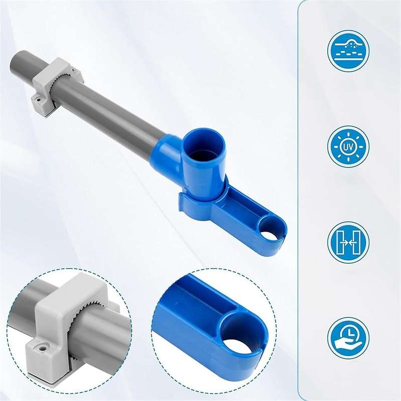 Above Ground Pool Skimmer Catcher Bracket Kit for Pool Rakes Skimmers & Nets Clip Attachment