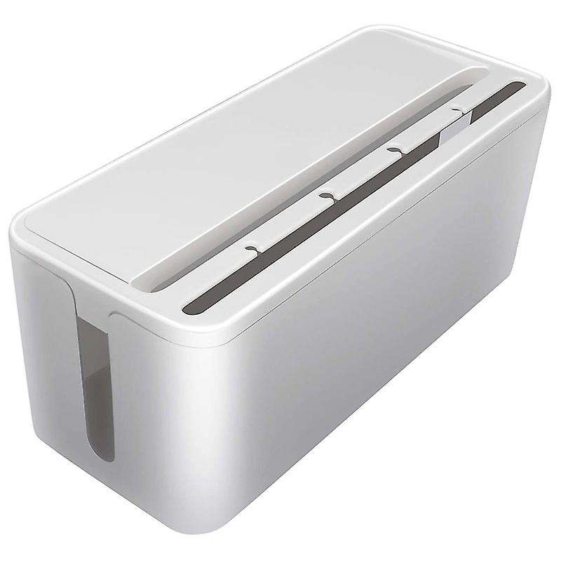 ABS Cable Organizer Cord Box, Route Cables, Under Desk Power Strip
