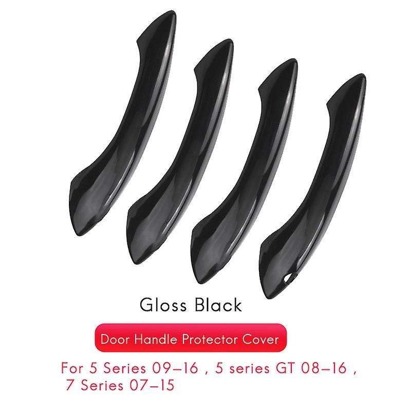 ABS Black Outside Exterior Door Handle Protector Cover Trim for 5 6 7 Series F07 F10 F11 F06 F12 F13