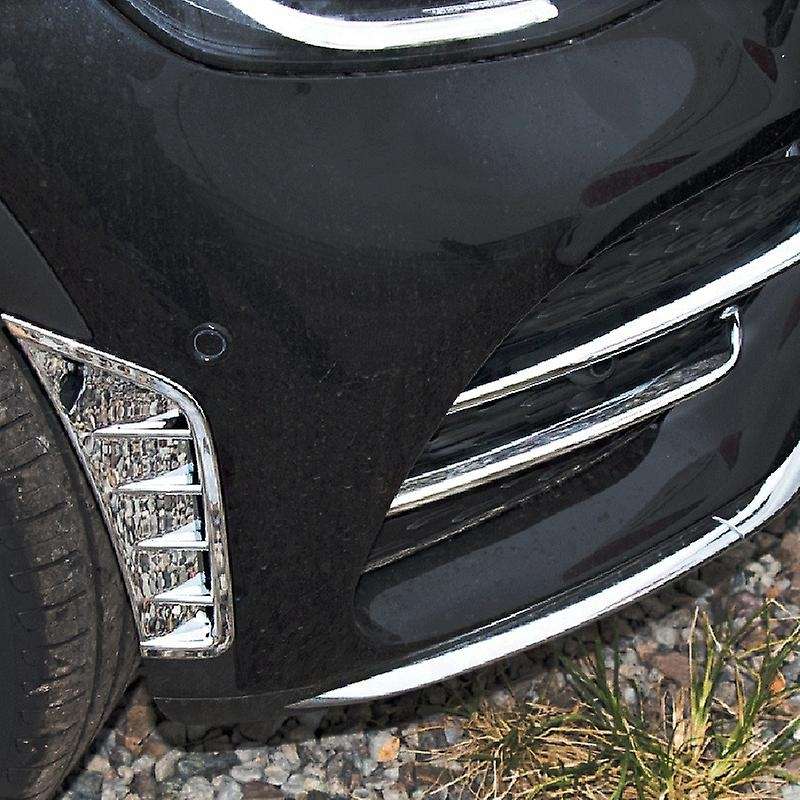 ABS Car 4Pc Front Fog Light Lamp Strips Side Air Vent Outlet Cover Trim Frame for GLC Class 2020