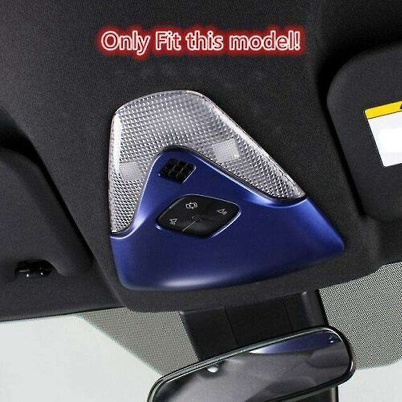 ABS Blue Car Front Reading Light Cover Trim ,Celling Light Lamp Cover for C- 2016-2020