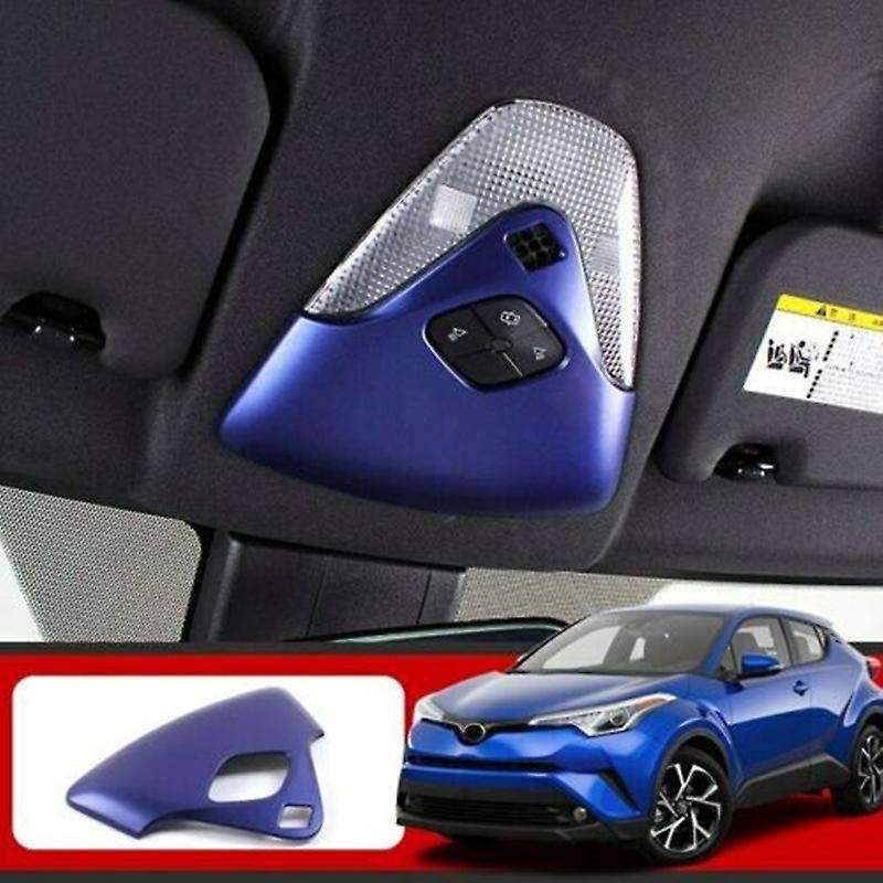 ABS Blue Car Front Reading Light Cover Trim ,Celling Light Lamp Cover for C- 2016-2020
