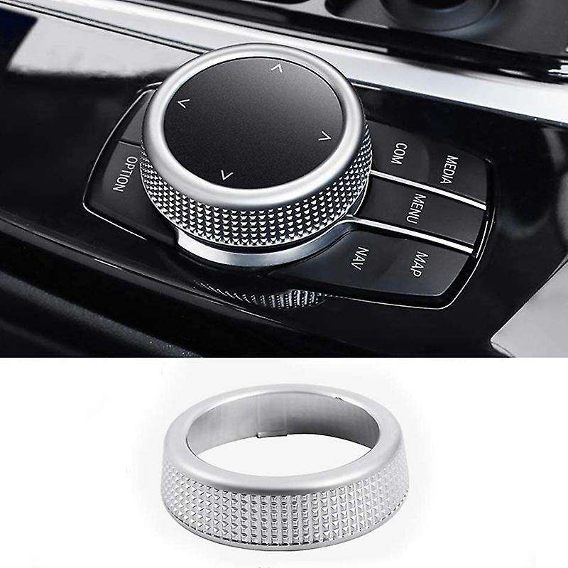ABS Car Multimedia Knob Cover Trim Center Shift Knobs Multimedia Button Cover for New 5 7 Series 6GT