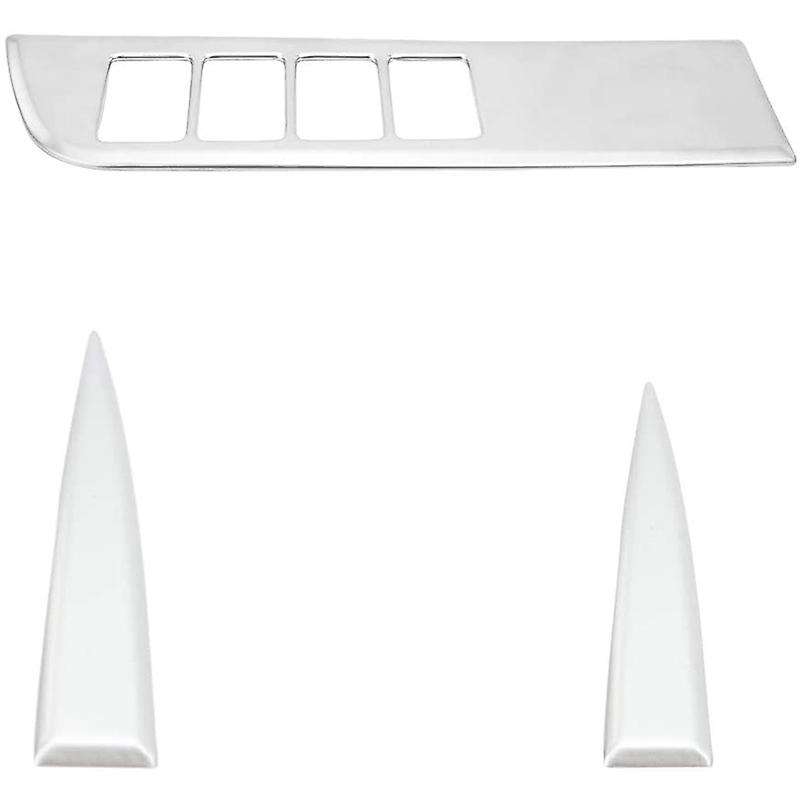 ABS Car Interior Central Dashboard Console Cover Trim Frame for 2015 2016 2017 2018 2019 3PCS