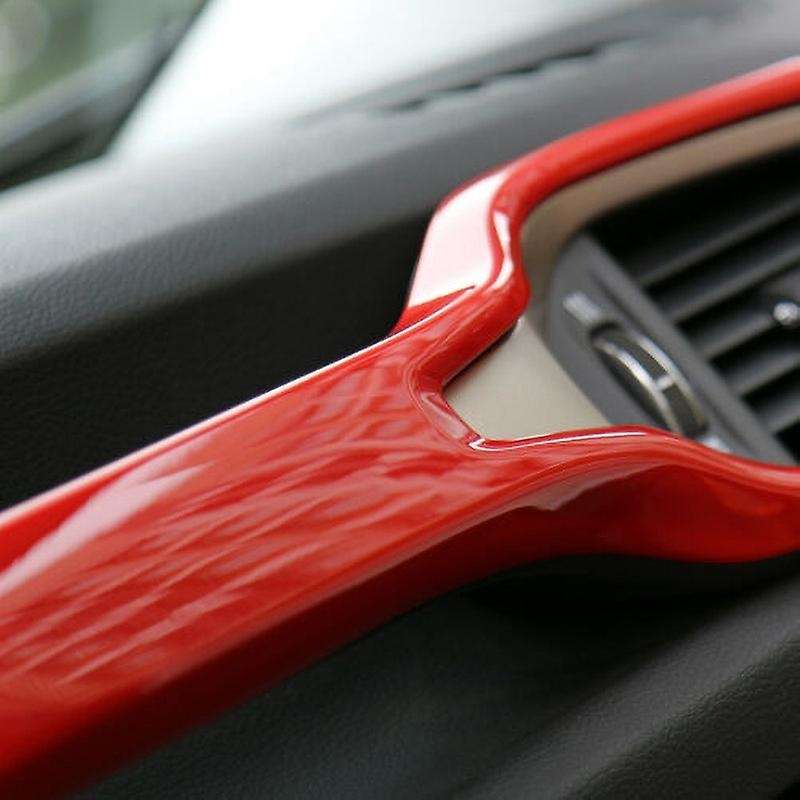 ABS Car Interior Seat Grab Handle Cover Decoration Trim Stickers for 2015-2016