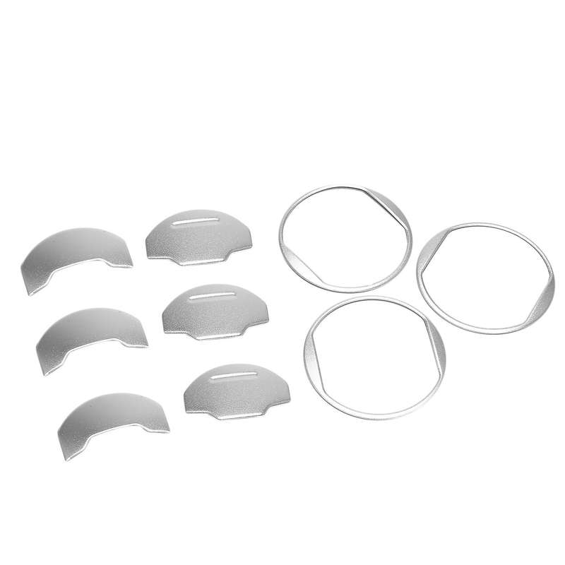 ABS Car Dashboard Central Air Conditioner Vent Ring Cover Trim Sticker for 2015 Up