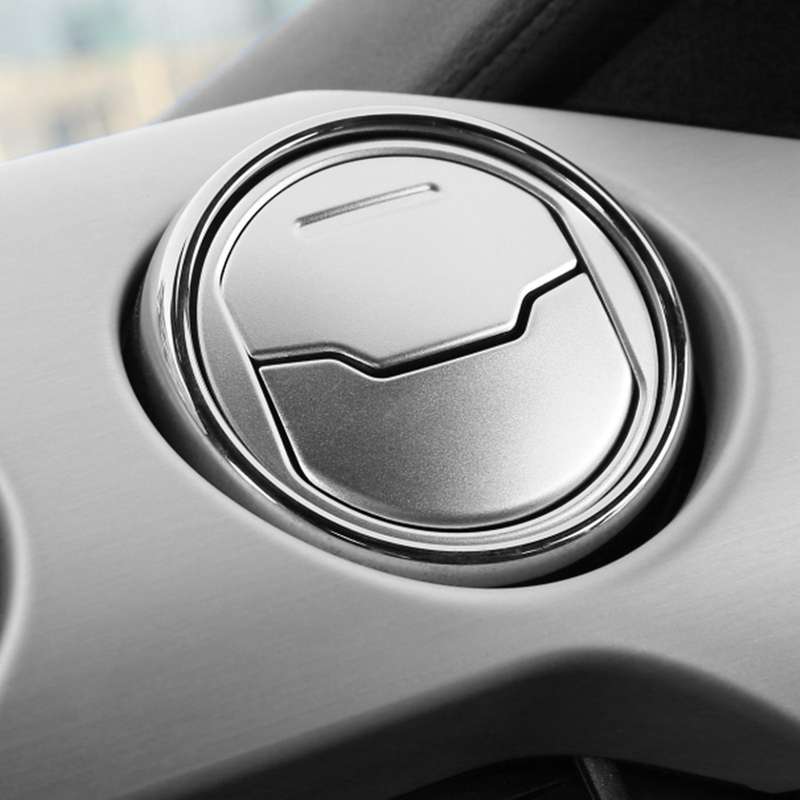 ABS Car Dashboard Central Air Conditioner Vent Ring Cover Trim Sticker for 2015 Up
