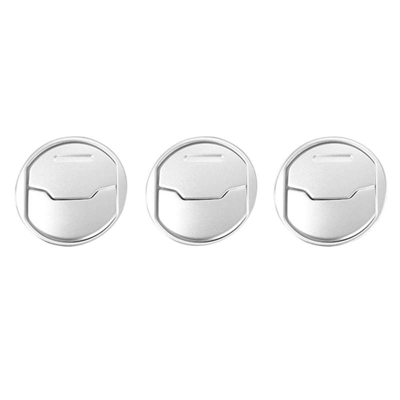 ABS Car Dashboard Central Air Conditioner Vent Ring Cover Trim Sticker for 2015 Up