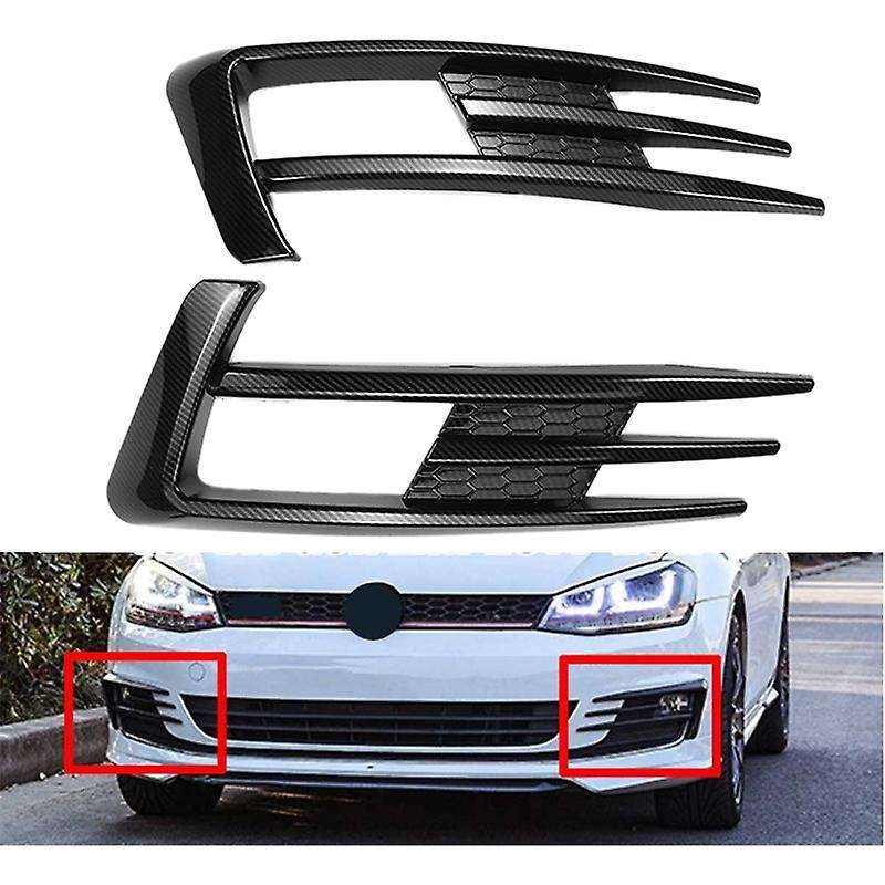 ABS Car Front Fog Lamp Eyebrow Wind Knife Cover Trim for Golf MK7 2014-2017 Fog Light Eyebrow Eye Li
