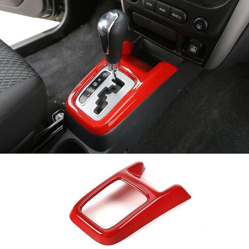ABS Car Interior Gear Shift Panel Decoration Cover Trim for Jimny 2007-2017 Red