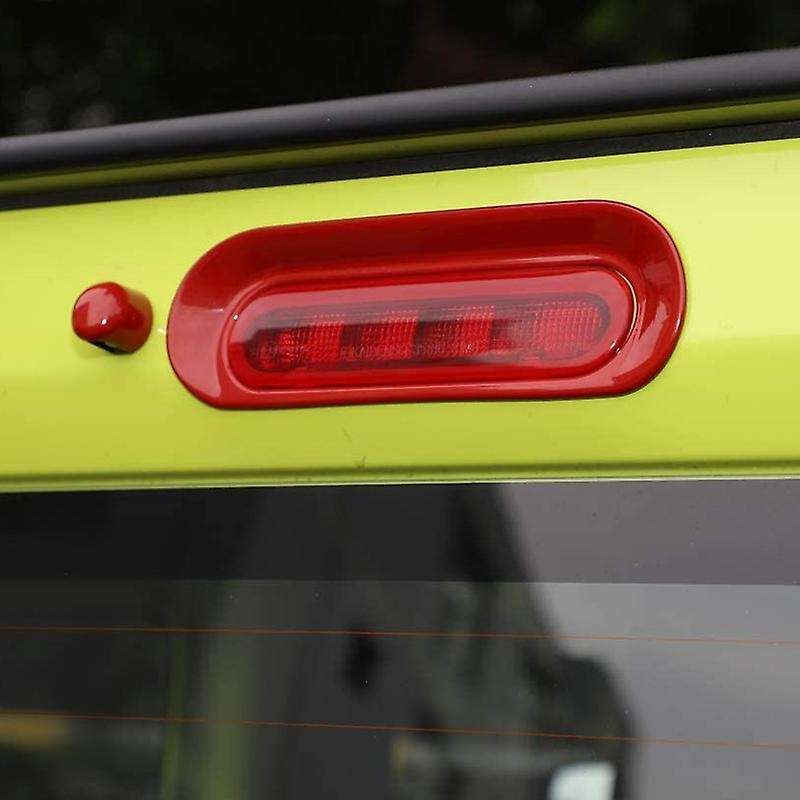 ABS Car Rear Window High Position Brake Light Frame Decorative Cover for Jimny 2019-2020,Red