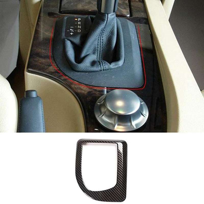 ABS Carbon Fiber Car Gear Shift Panel Frame Trim Cover for 5 Series E60 E61 2004-2007
