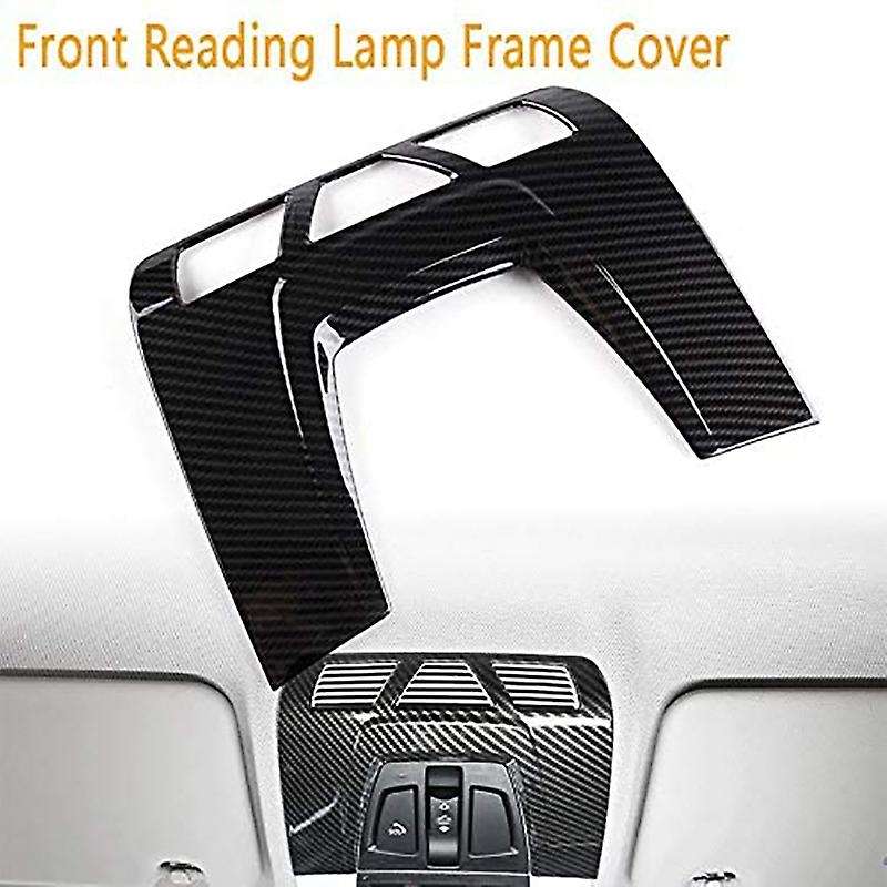 Abs Carbon Fiber Car Interior Front Reading Light Cover Trim for bmw F48 F15 F16 F30 F34 F45 F46 X1