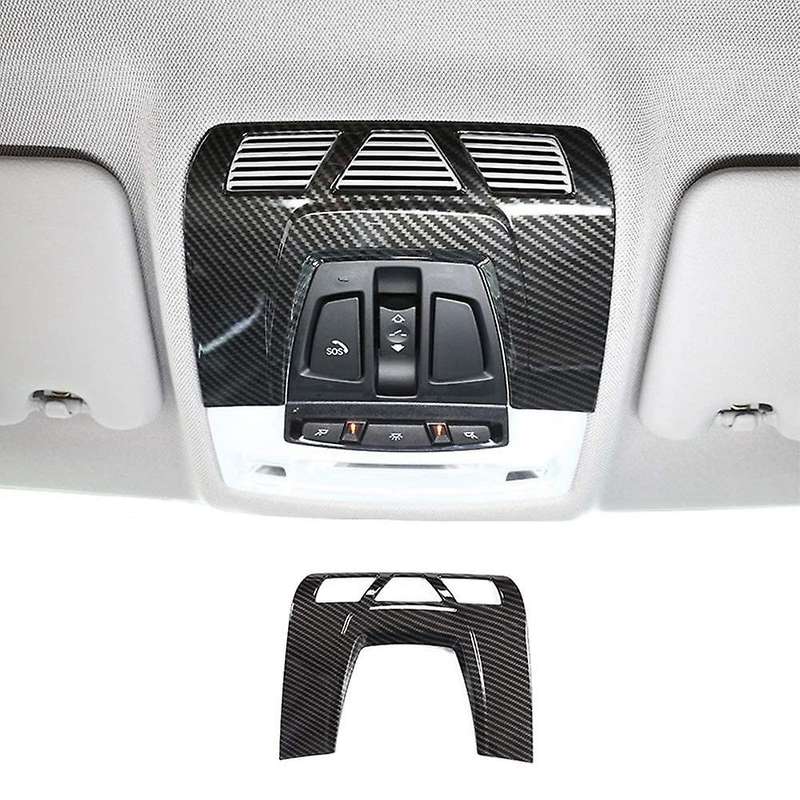 Abs Carbon Fiber Car Interior Front Reading Light Cover Trim for bmw F48 F15 F16 F30 F34 F45 F46 X1