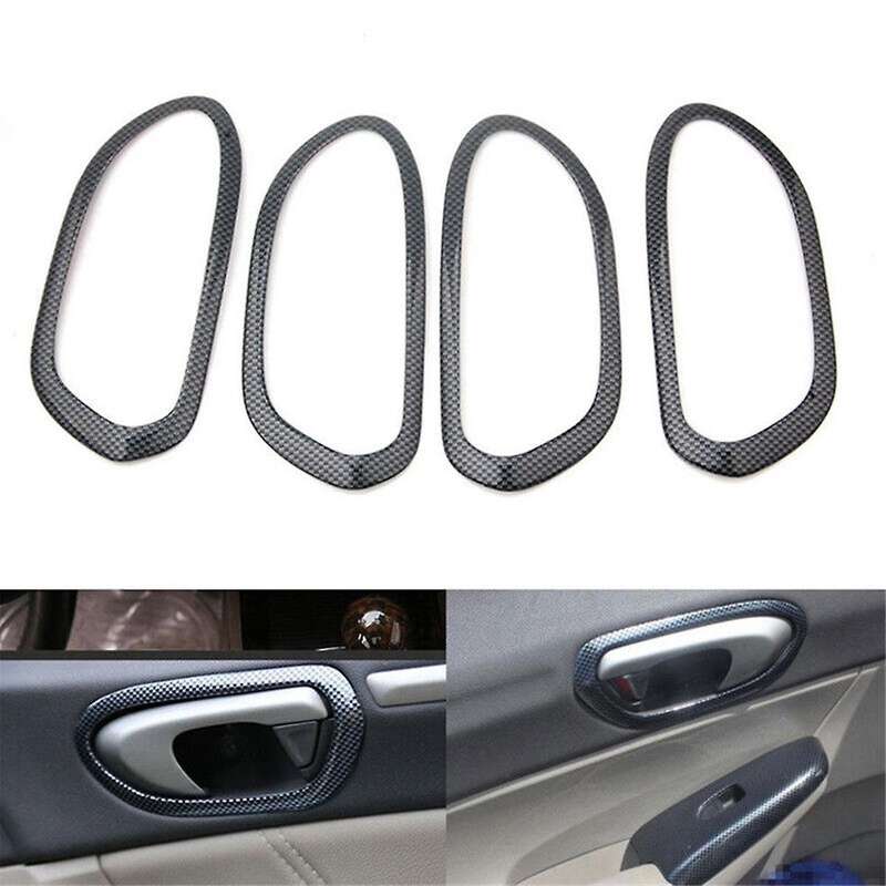 ABS Carbon Fiber Door Inner Handle Cover Trim for 8Th 2006-2011