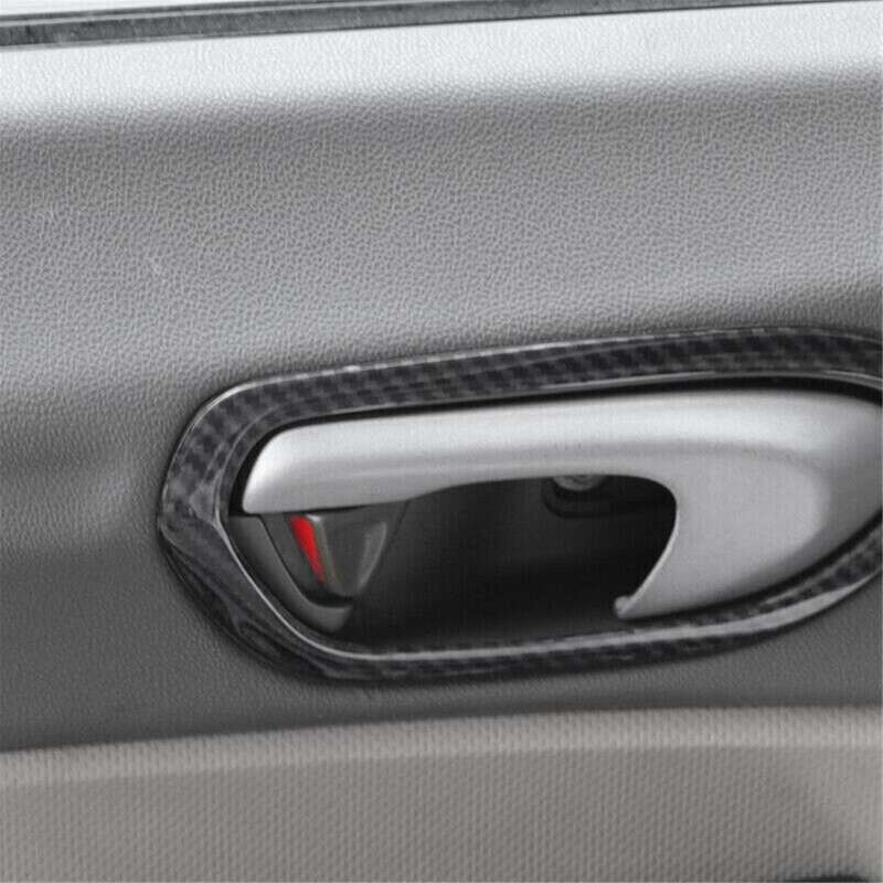 ABS Carbon Fiber Door Inner Handle Cover Trim for 8Th 2006-2011