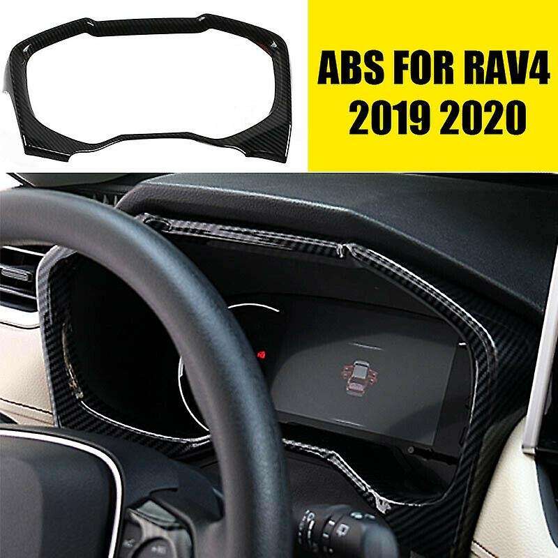 ABS Carbon Fiber Dashboard Decorative Frame Trim Dash Panel Frame Trim Cover for 2019-20( Right-Side