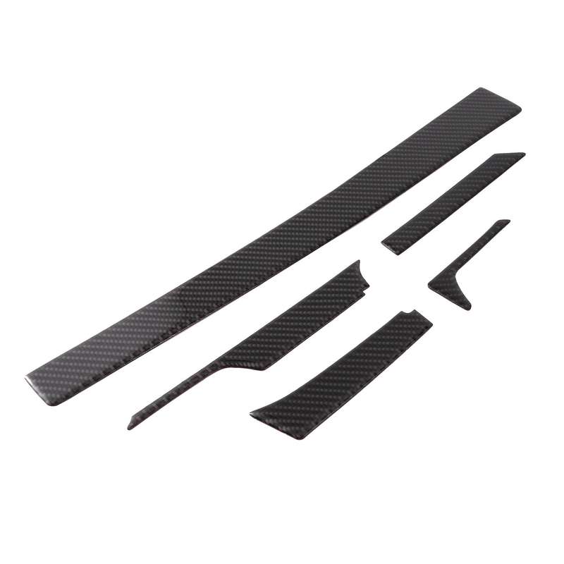 ABS Carbon Fiber Central Control Instrument Panel Decoration Stickers for 2016 2017 2018 2019 2020