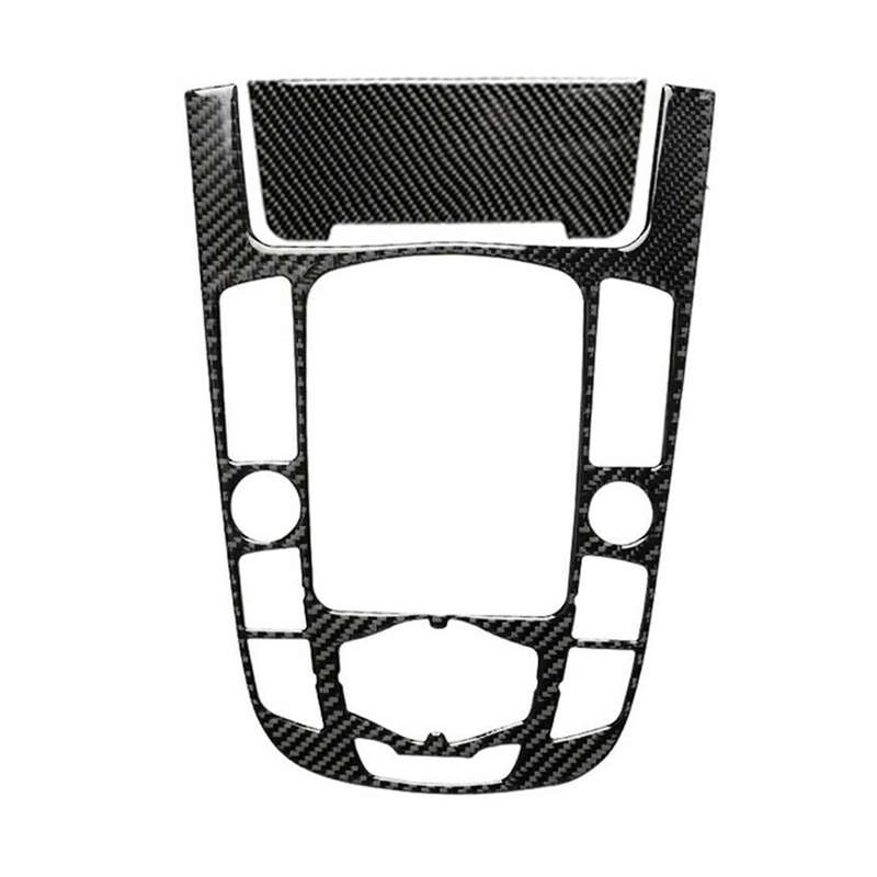 ABS Carbon Fiber Console Armrest Gear Shift Panel Cover Trim for- A5 A4 B8 Q5 2009-2016