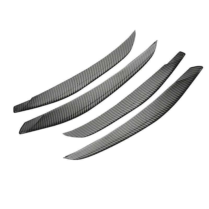 ABS Carbon Fiber Front Bumper Lower Grille Frame Fog Light Cover Trim for C Class W206 2021 2022