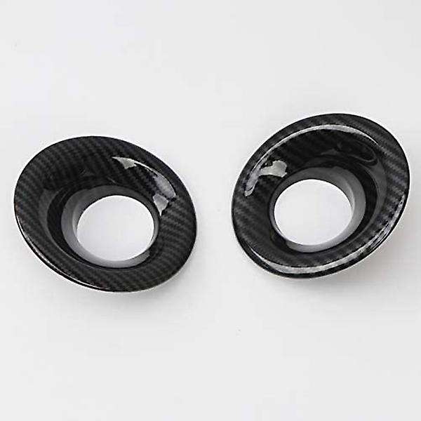 ABS Carbon Fiber Front Fog Light Lamp Cover Trim for 2015-2019