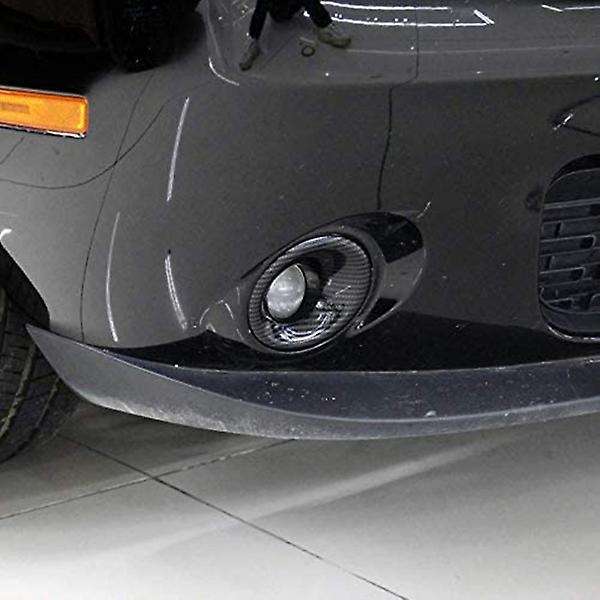 ABS Carbon Fiber Front Fog Light Lamp Cover Trim for 2015-2019