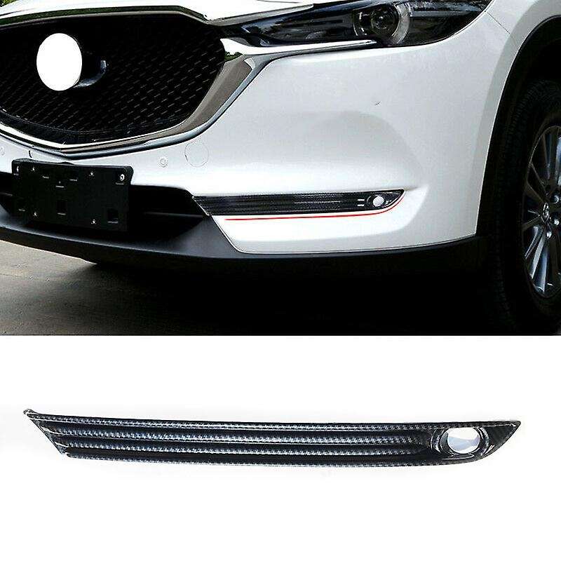 ABS Carbon Fiber Front Fog Lamp Foglight Grill Cover Trim Frame for -5 KF 2017-2020 Car Accessories