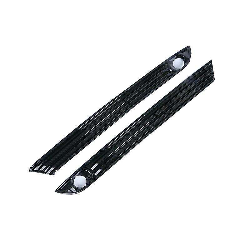 ABS Carbon Fiber Front Fog Lamp Foglight Grill Cover Trim Frame for -5 KF 2017-2020 Car Accessories