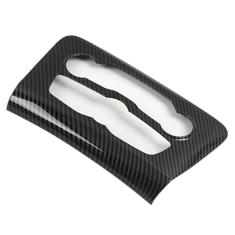ABS Carbon Fiber Interior Console Air Condition Adjust Panel Cover Trim for Charger 2015-2020