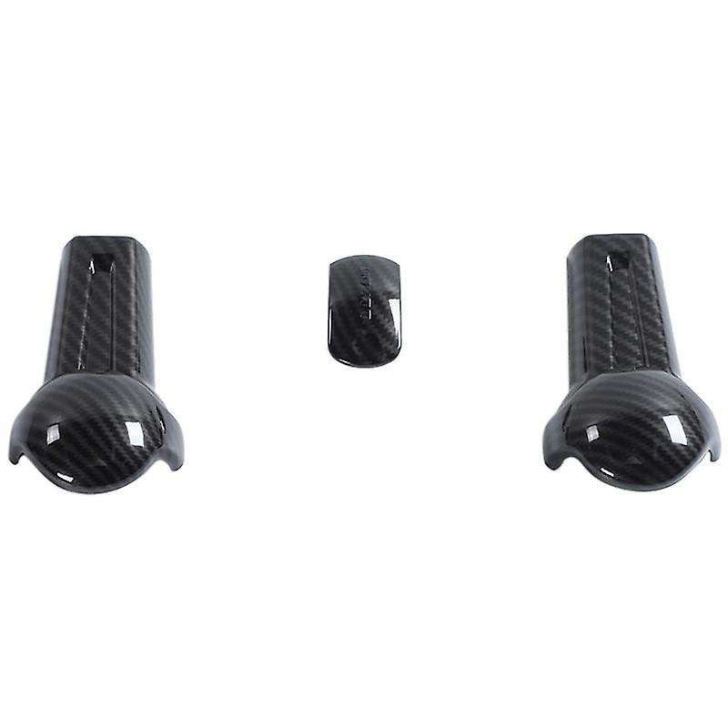 ABS Carbon Fiber Look Gear Shift Knob Decals Trim for 2015 2016 2017 2018 2019