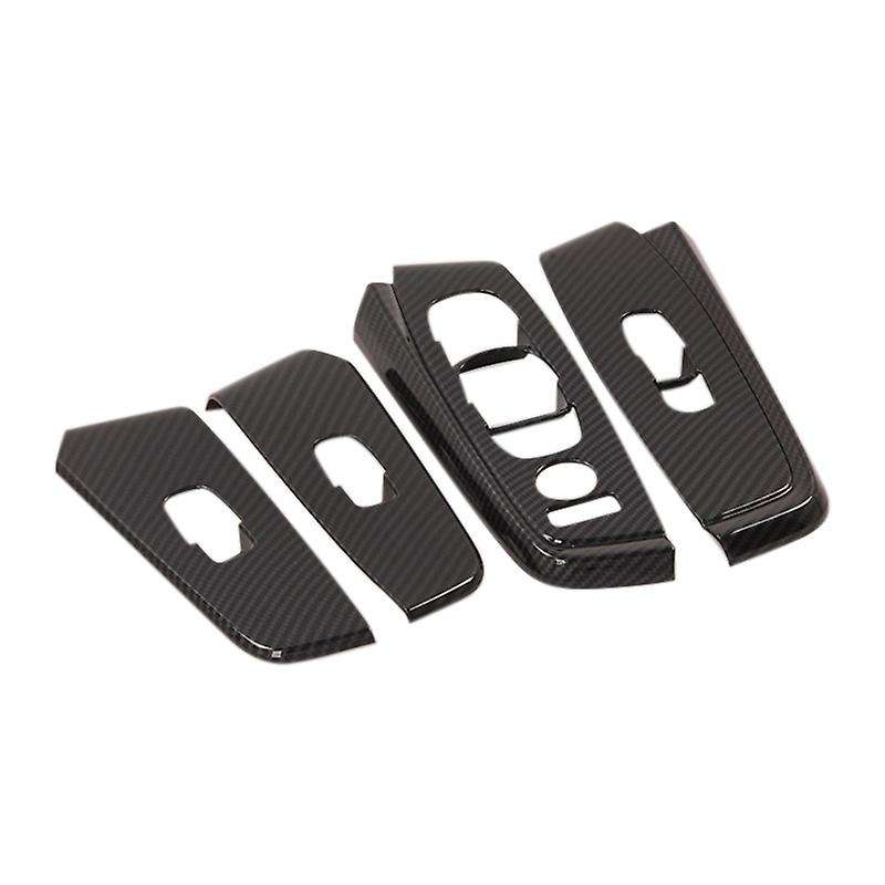 ABS Carbon Fiber Interior Gear Shift Knob Window Lift Panel Switch Cover Trim for Sylphy Sentra 2020