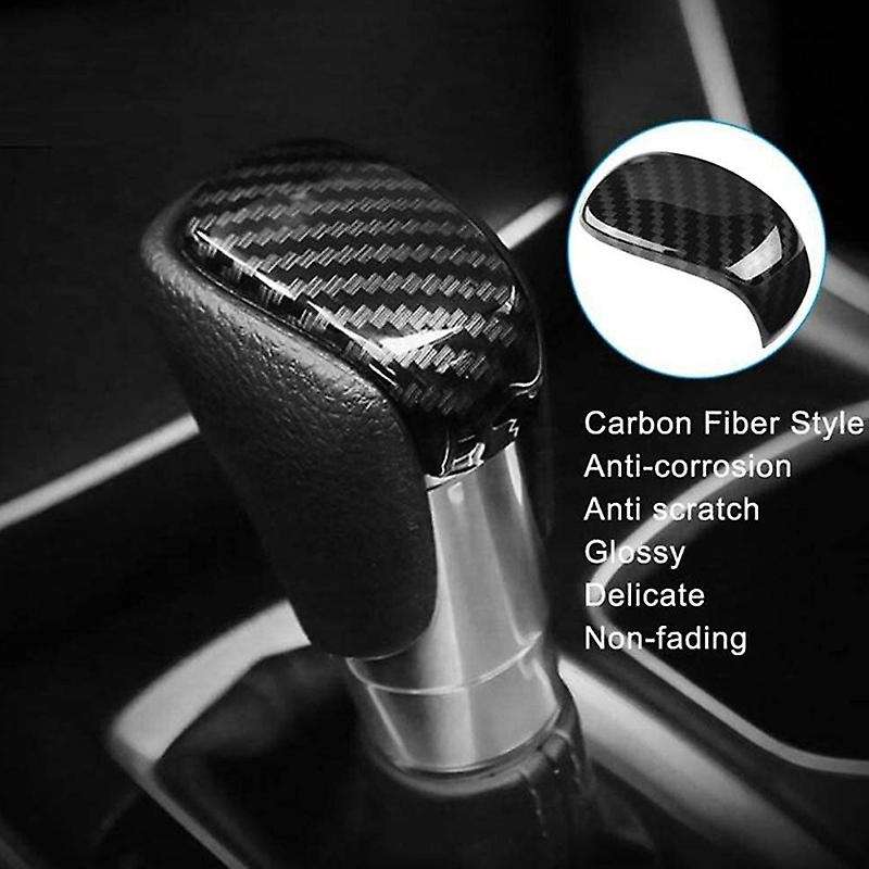 Abs Carbon Fiber Interior Trim Steering Wheel Gear Shift Knob for Accord 10th 2018-2020