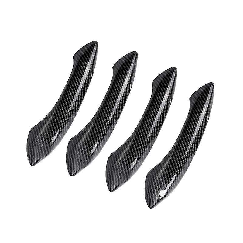 Abs Carbon Fiber Outside Exterior Door Handle Protector Cover Trim for  5 6 7 Series F07 F10 F11 F0