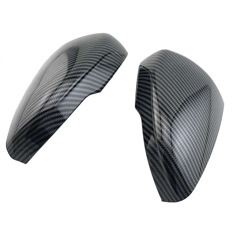 ABS Carbon Fiber Rear View Side Door Mirrors Cover Trim for Focus MK4 2019 2020 Sedan Hatchback