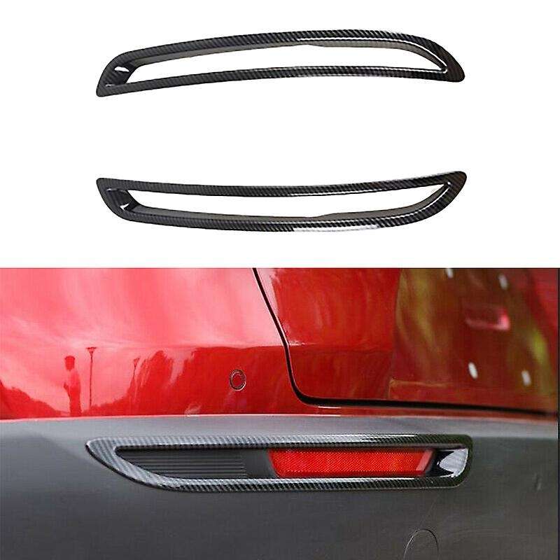 ABS Carbon Fiber Rear Tail Fog Light Lamp Frame Cover Trim for CX30 -30 2020 2021