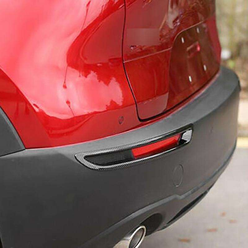 ABS Carbon Fiber Rear Tail Fog Light Lamp Frame Cover Trim for CX30 -30 2020 2021
