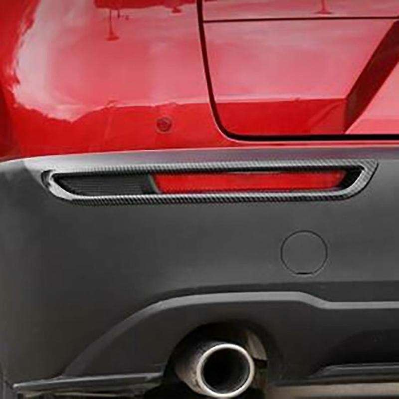 ABS Carbon Fiber Rear Tail Fog Light Lamp Frame Cover Trim for CX30 -30 2020 2021