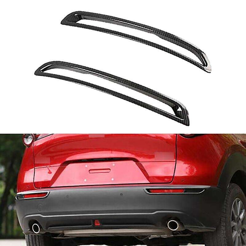 ABS Carbon Fiber Rear Tail Fog Light Lamp Frame Cover Trim for CX30 -30 2020 2021