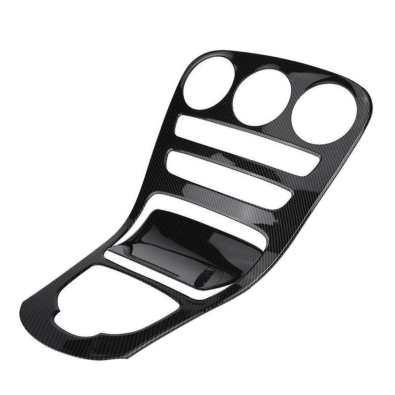 Abs Center Console Panel Decoration Cover Trim 2pcs for C Class W205/glc X253 Carbon Fiber Color