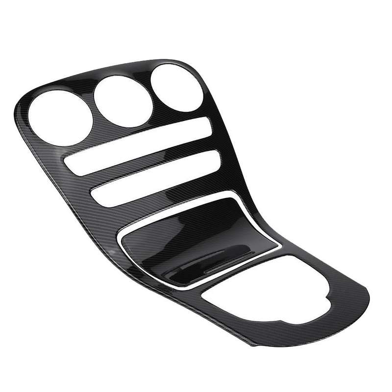 Abs Center Console Panel Decoration Cover Trim 2pcs for C Class W205/glc X253 Carbon Fiber Color