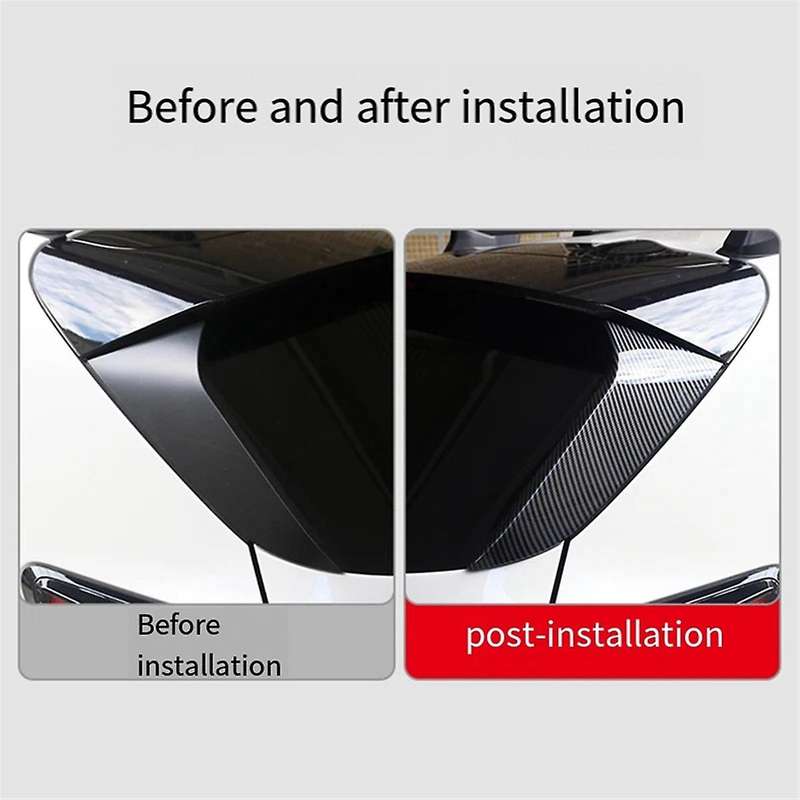 ABS Carbon Fiber Rear Window Rear Wing Triangular Decorative Strip Panel for Crosstrek 2024