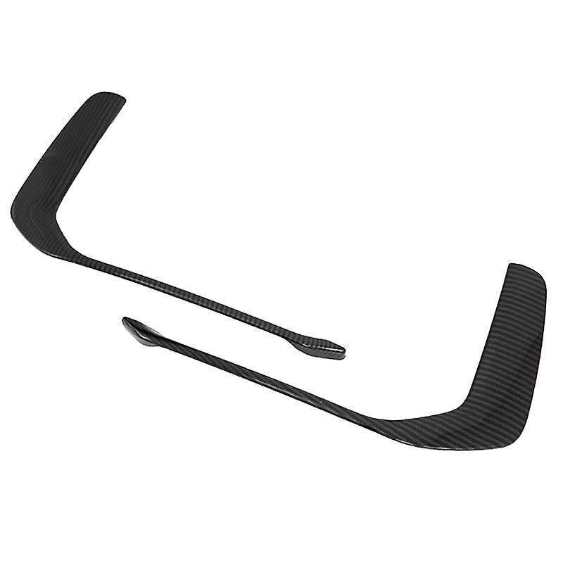 ABS Carbon Fiber Pattern Front Bumper Fog Light Frame Trim for A6 C8 2019-2020 Fog Lamp Covers Decor