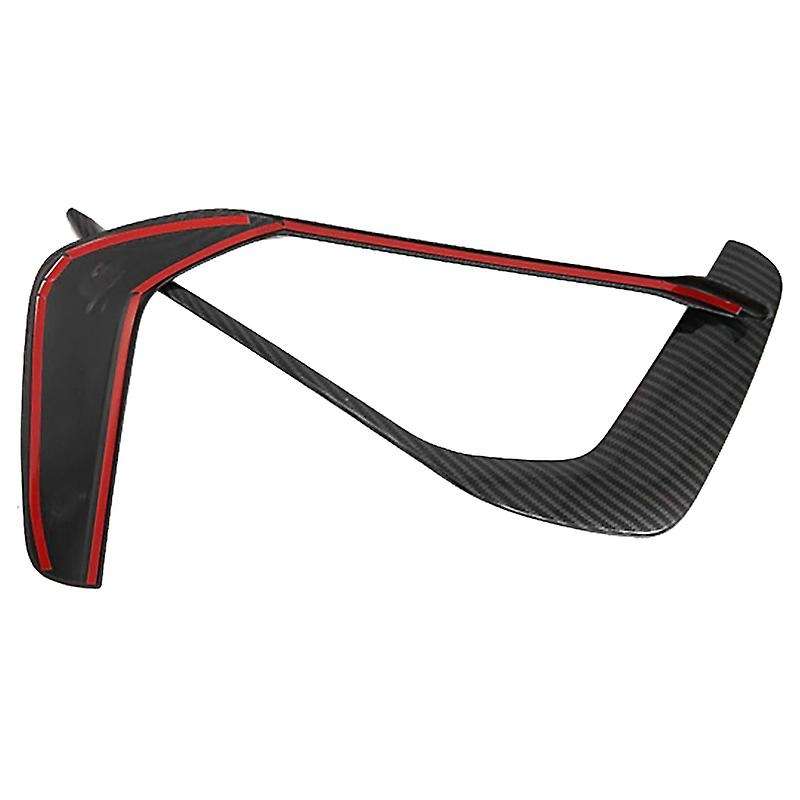 ABS Carbon Fiber Pattern Front Bumper Fog Light Frame Trim for A6 C8 2019-2020 Fog Lamp Covers Decor