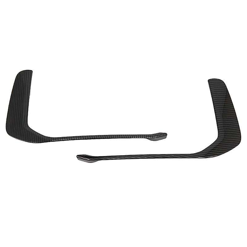 ABS Carbon Fiber Pattern Front Bumper Fog Light Frame Trim for A6 C8 2019-2020 Fog Lamp Covers Decor