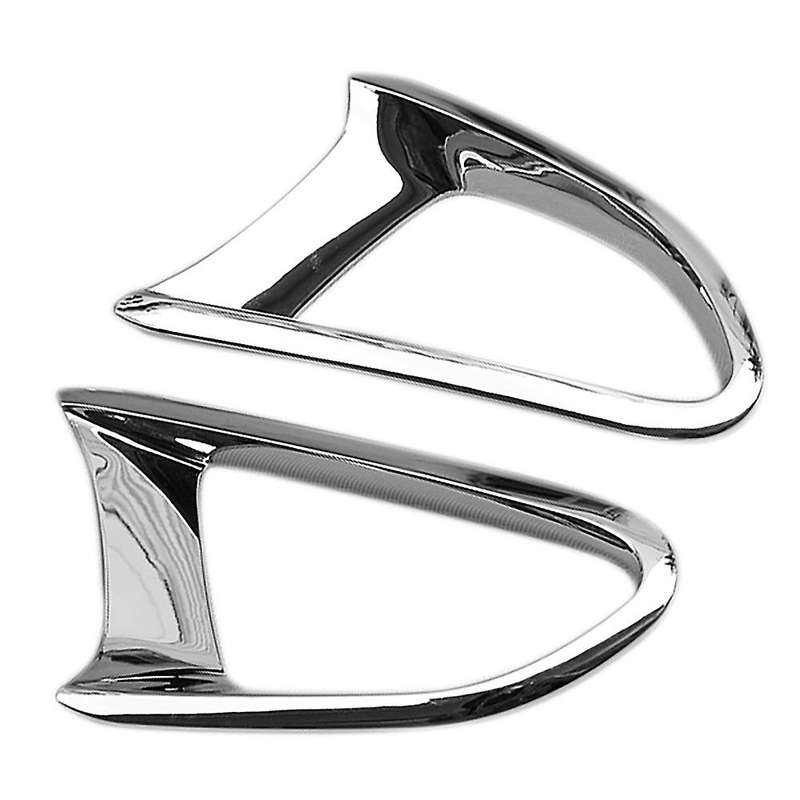 ABS Chrome Rear Bumper Fog Light Lamp Frame Cover Trim for 2 Demio DJ Hatchback 2015-2019