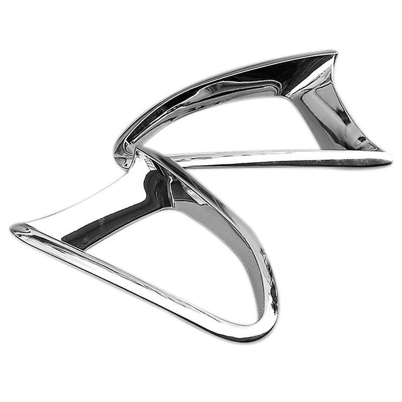 ABS Chrome Rear Bumper Fog Light Lamp Frame Cover Trim for 2 Demio DJ Hatchback 2015-2019