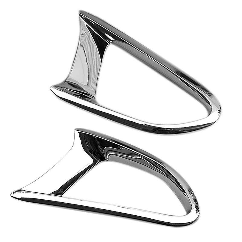 ABS Chrome Rear Bumper Fog Light Lamp Frame Cover Trim for 2 Demio DJ Hatchback 2015-2019