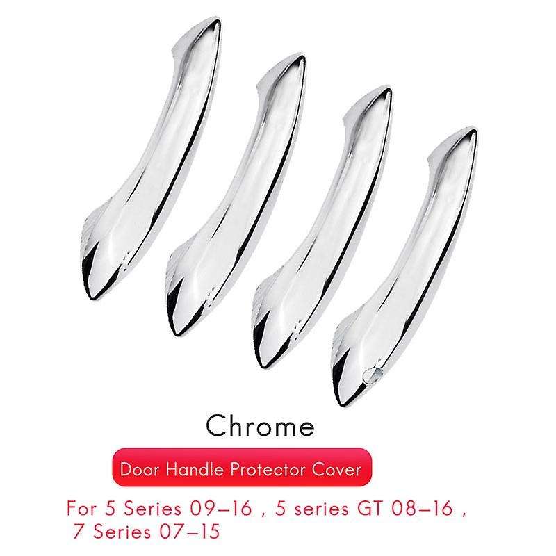 ABS Chrome Outside Exterior Door Handle Protector Cover Trim for 5 6 7 Series F07 F10 F11 F06 F12 F1